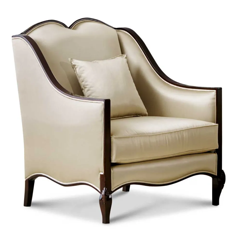 Wohnen Eleganter Polstersessel in Beige - Sutolary