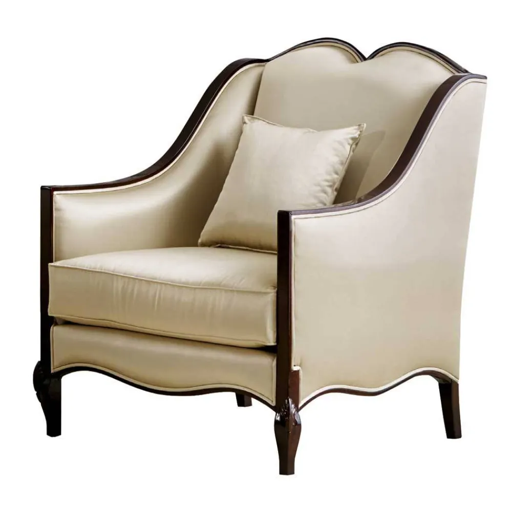 Wohnen Eleganter Polstersessel in Beige - Sutolary