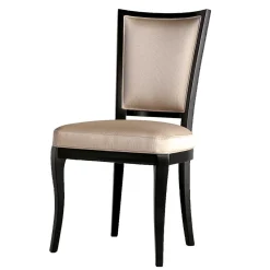 Wohnen Eleganter Polsterstuhl in Beige Webstoff - Ladino