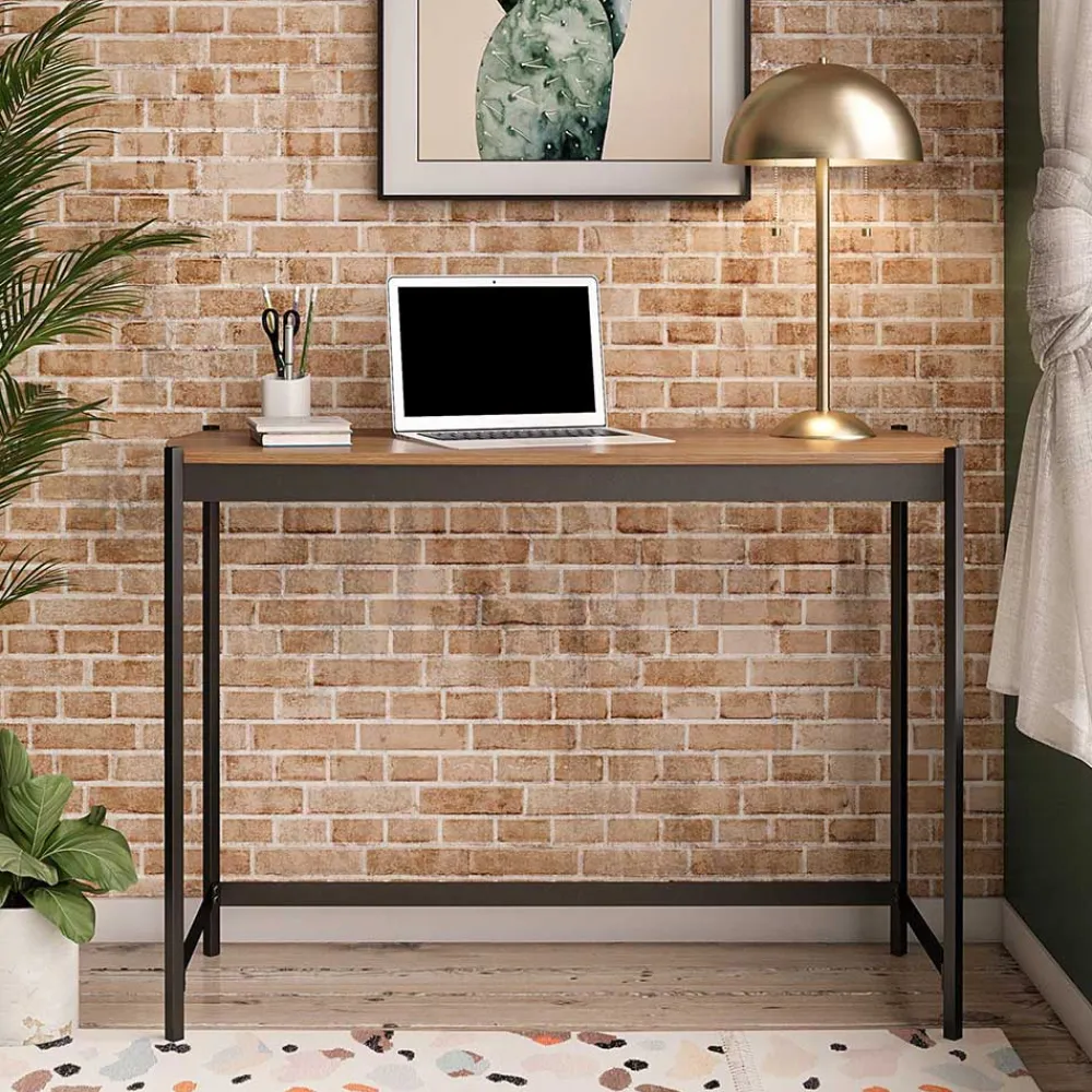 Wohnen Bürotische*Eleganter Schreibtisch in Walnuss Optik - Rondja