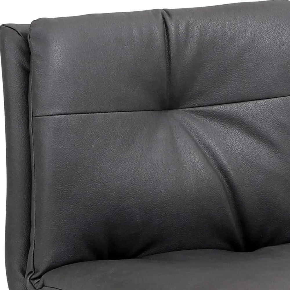 Wohnen Barhocker|Hocker*Eleganter Tresenstuhl in Dunkelgrau & Chrom - Fregato