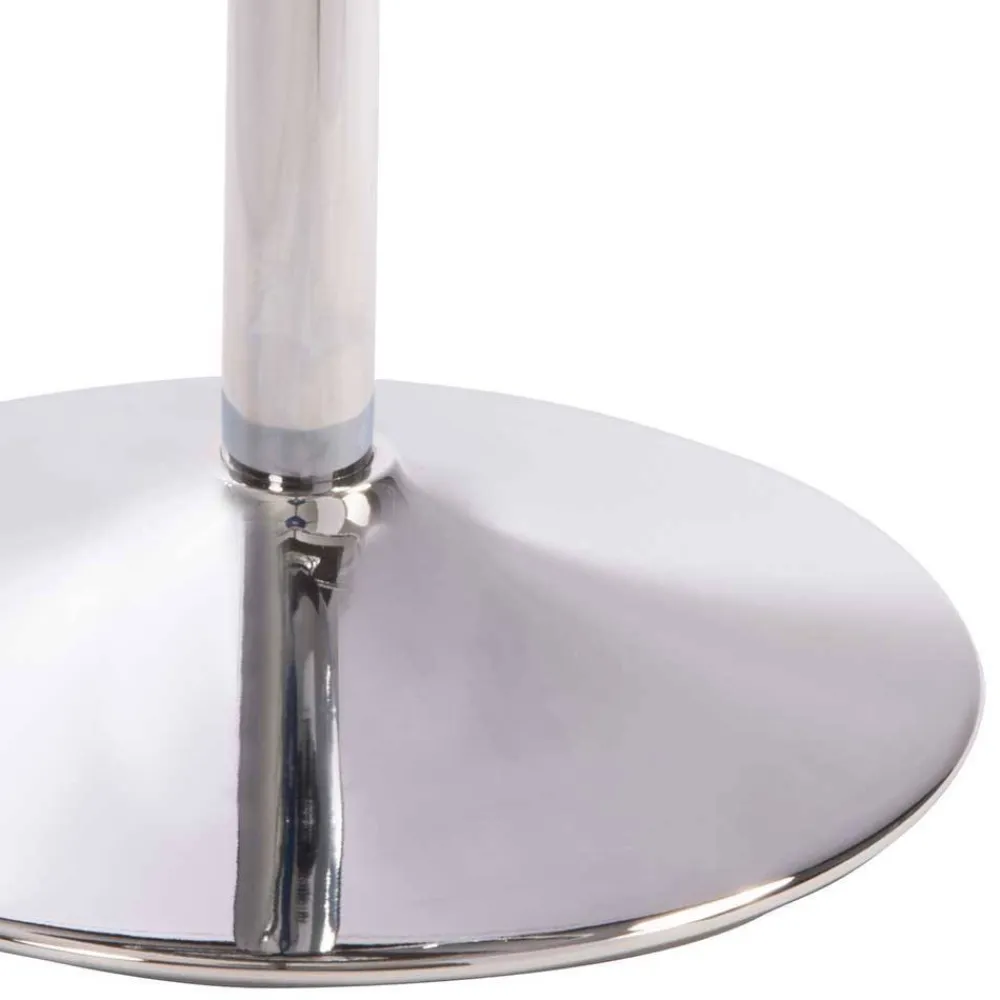 Wohnen Barhocker|Hocker*Eleganter Tresenstuhl in Dunkelgrau & Chrom - Fregato