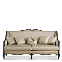 Wohnen Braune Möbel|Sofas*Elegantes Dreisitzer Sofa in Beige - Sutolary