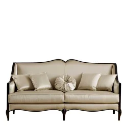 Wohnen Braune Möbel|Sofas*Elegantes Dreisitzer Sofa in Beige - Sutolary