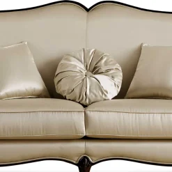 Wohnen Braune Möbel|Sofas*Elegantes Dreisitzer Sofa in Beige - Sutolary