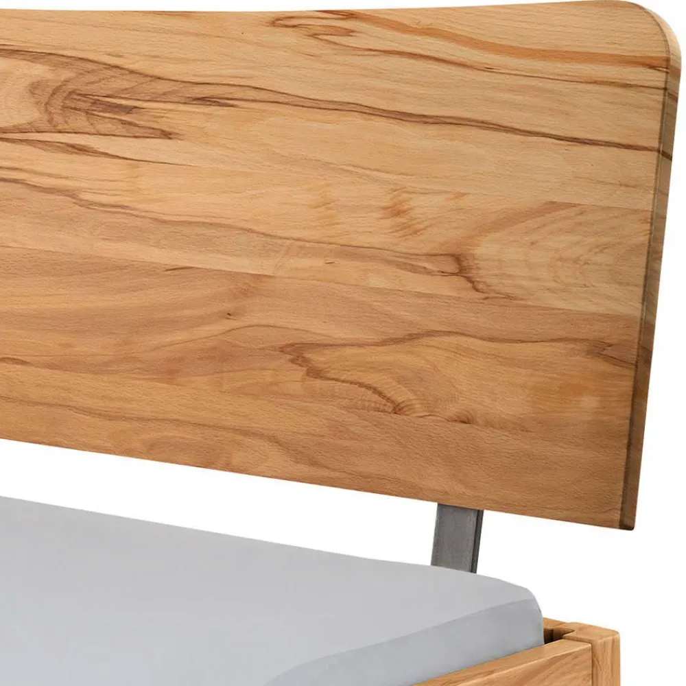 Wohnen Betten|Betten*Elegantes Holzbett aus geölter Wildeiche - Mathan
