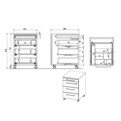 Wohnen Bürotische*Elektrisch verstellbarer Bürotisch im Set - Hanrah (zweiteilig)