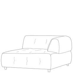 Wohnen Sofas|Sofa*Elementsofa Eckteil in Mauve Stoff - Grove