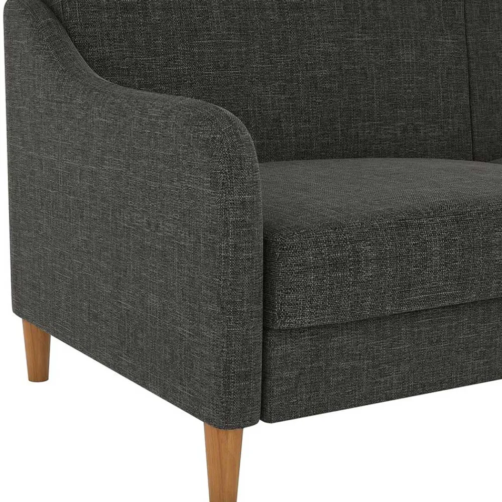 Wohnen Sofas|Sofa*3er Bettsofa in Grau Stoffbezug - Tabara