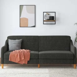 Wohnen Sofas|Sofa*3er Bettsofa in Grau Stoffbezug - Tabara