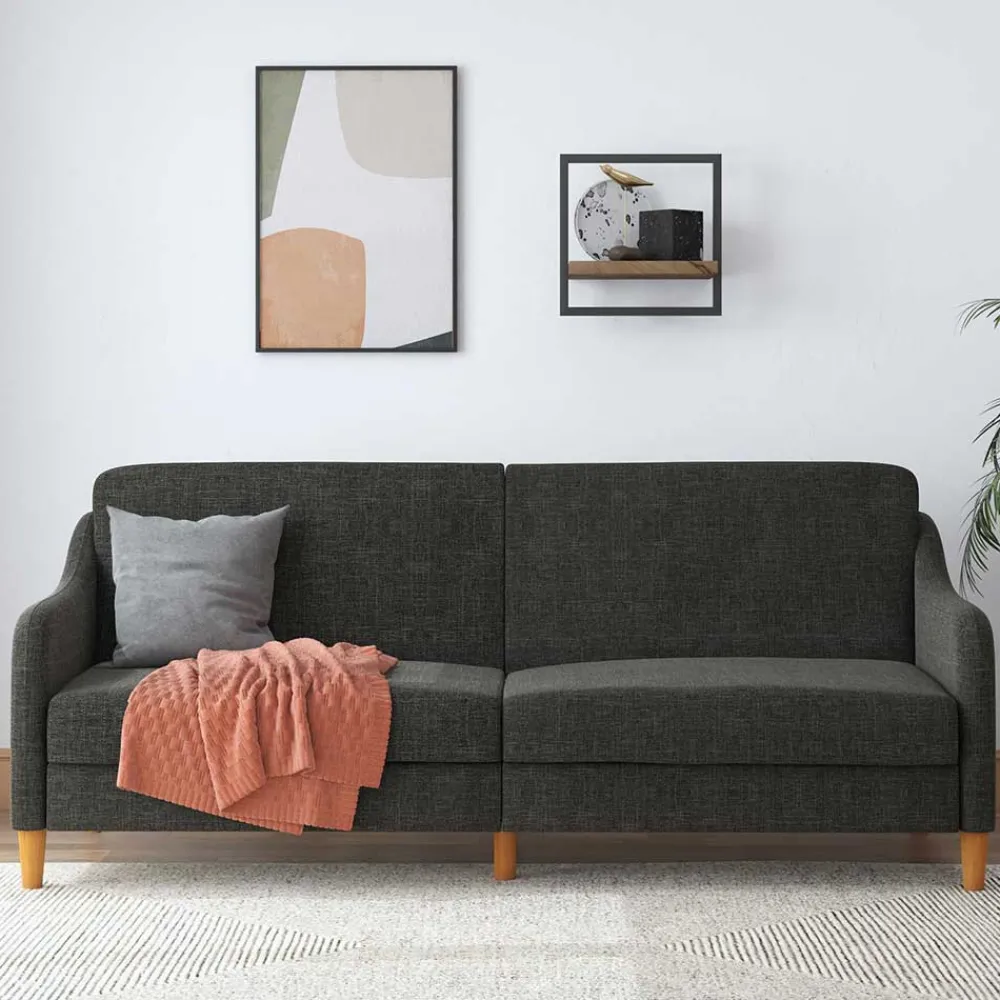 Wohnen Sofas|Sofa*3er Bettsofa in Grau Stoffbezug - Tabara