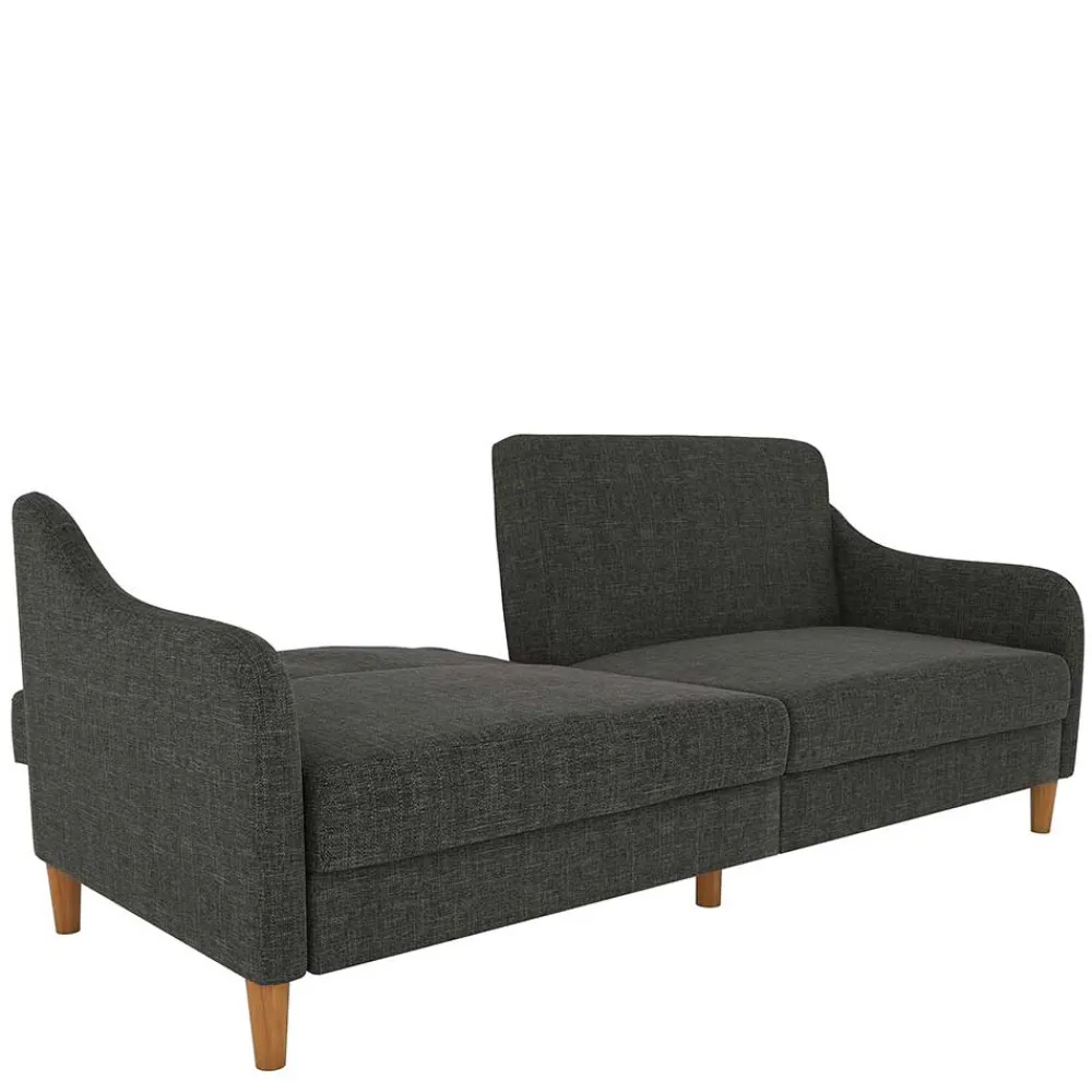 Wohnen Sofas|Sofa*3er Bettsofa in Grau Stoffbezug - Tabara