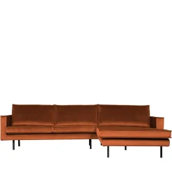Wohnen 4er Sofa über Eck im Retro Style - Naryon