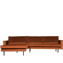 Wohnen 4er Sofa über Eck im Retro Style - Naryon