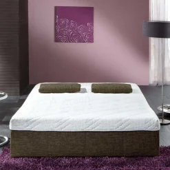 Wohnen 2er Wohnzimmercouch in Braun mit Bettfunktion - Dunya