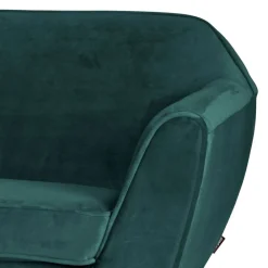 Wohnen Sofas|Sofa*2,5er Wohnzimmercouch in Petrol Blau & Schwarz - Jerry