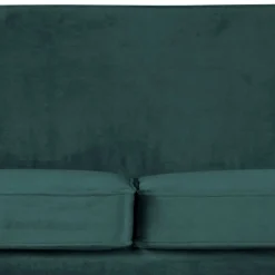 Wohnen Sofas|Sofa*2,5er Wohnzimmercouch in Petrol Blau & Schwarz - Jerry