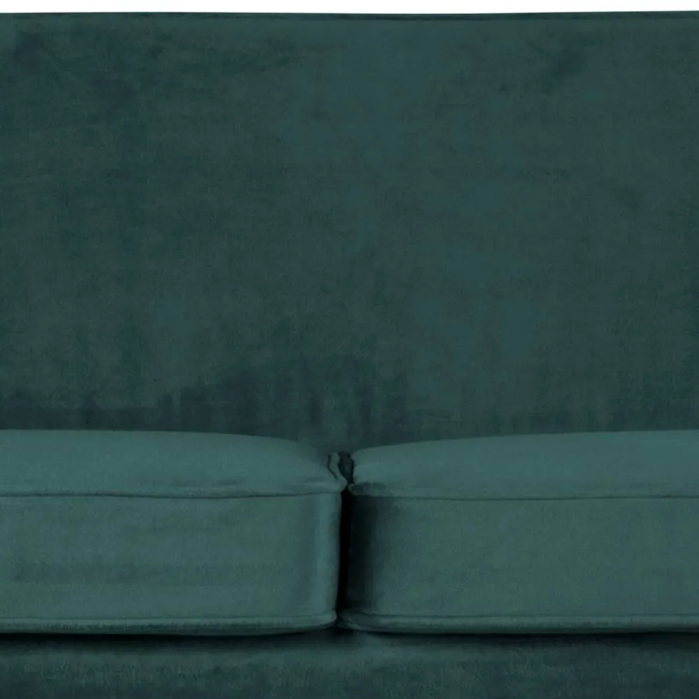 Wohnen Sofas|Sofa*2,5er Wohnzimmercouch in Petrol Blau & Schwarz - Jerry