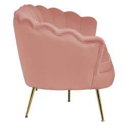 Wohnen 3er Wohnzimmersofa im Retrostil Muschel - Ciabeta