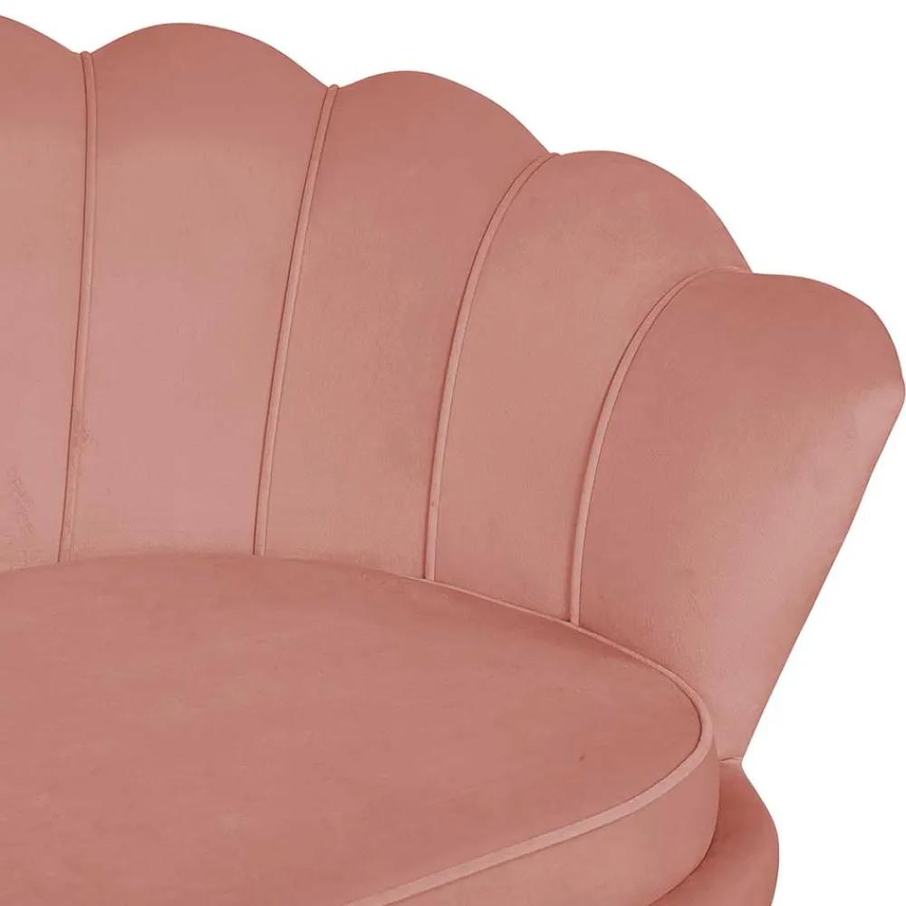 Wohnen 3er Wohnzimmersofa im Retrostil Muschel - Ciabeta