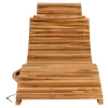 Wohnen Ergonomische Gartenliege aus Teak Massivholz - Senvelita