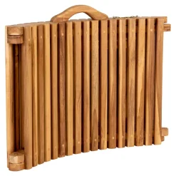 Wohnen Ergonomische Gartenliege aus Teak Massivholz - Senvelita