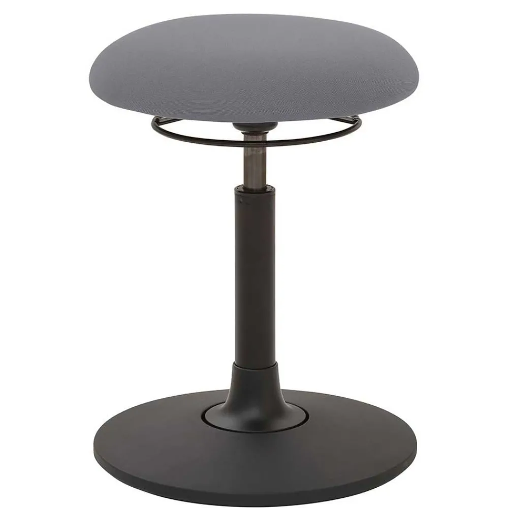 Wohnen Barhocker|Hocker*Ergonomischer Arbeitshocker in Grau - Asten