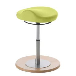 Wohnen Barhocker|Hocker*Ergonomischer Büro Kunstlederhocker in Hellgrün - Simpra