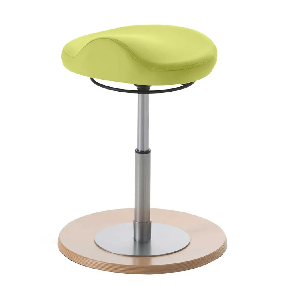 Wohnen Barhocker|Hocker*Ergonomischer Büro Kunstlederhocker in Hellgrün - Simpra