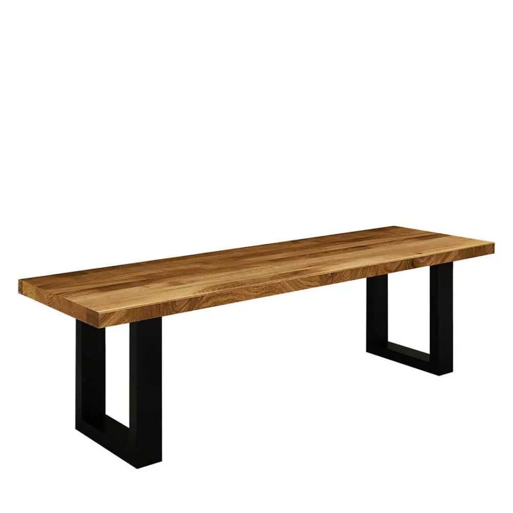 Wohnen Küchenbänke|Esszimmerbänke*Essbank Manzey aus Wildeiche Massivholz