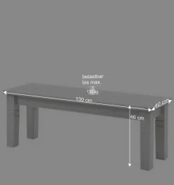 Wohnen Esszimmerbänke|Sitzbank*Essbank Satumare in Weiß