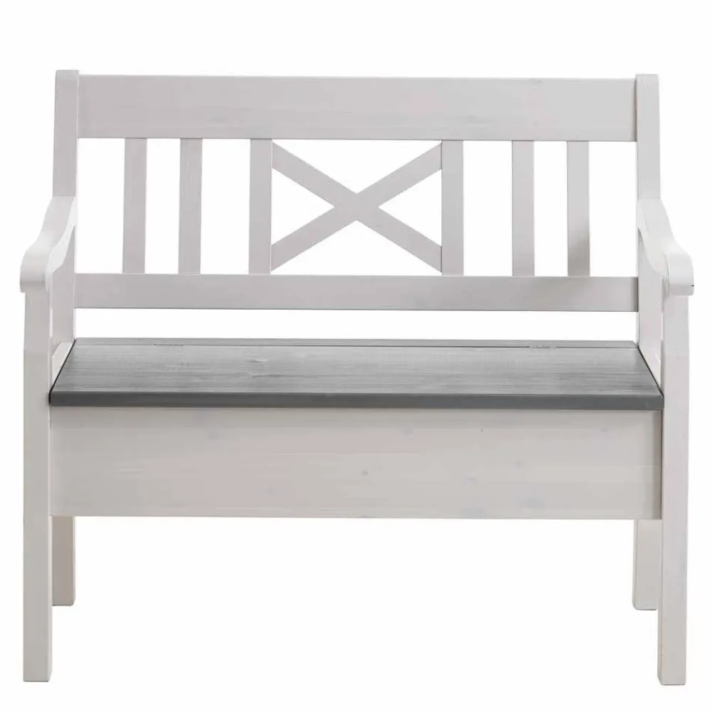 Wohnen Esszimmerbänke|Sitzbank*Essbank Yoan in Weiß Grau