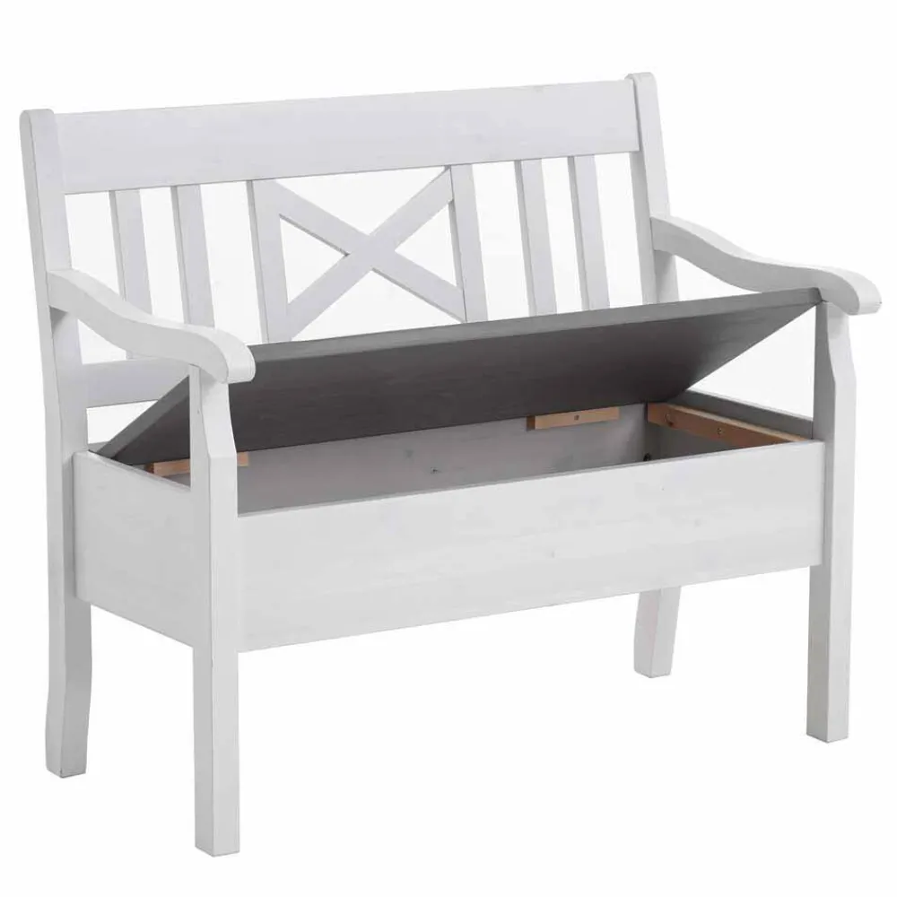 Wohnen Esszimmerbänke|Sitzbank*Essbank Yoan in Weiß Grau