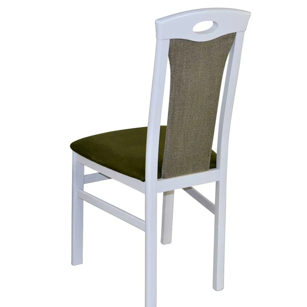 Wohnen Küchen-Essgruppen|Esszimmer Komplett*Essecke Möbel Kombination in Weiß - Oninawa (fünfteilig)