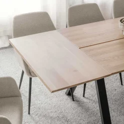 Wohnen Skandinavische Möbel|Esszimmer Komplett*Essgruppe im Skandinavischen Wohnstil - Ivona (siebenteilig)