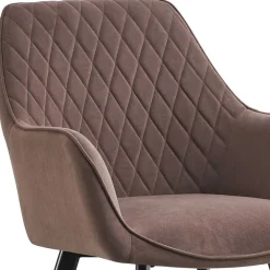 Wohnen Essgruppe in Braun mit Schwarz - Mikava (fünfteilig)