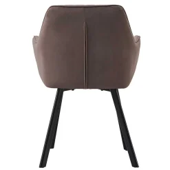 Wohnen Essgruppe in Braun mit Schwarz - Mikava (fünfteilig)