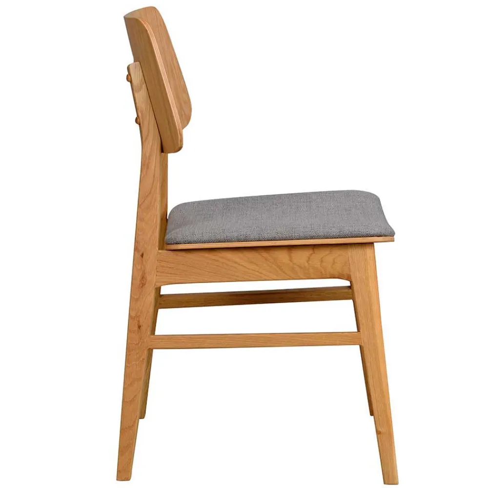 Wohnen Graue Möbel|Küchen-Essgruppen*Essgruppe in Eiche & Hellgrau - Nineo (siebenteilig)