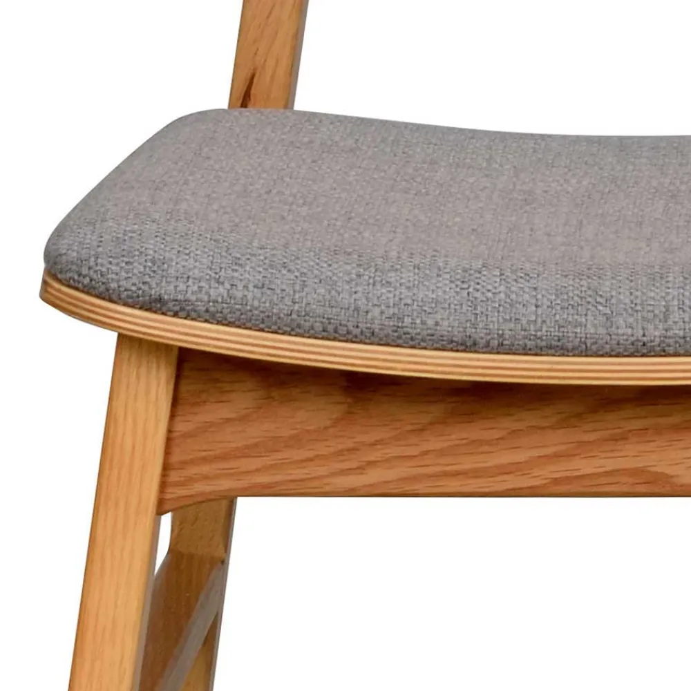 Wohnen Graue Möbel|Küchen-Essgruppen*Essgruppe in Eiche & Hellgrau - Nineo (siebenteilig)