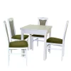 Wohnen Essgruppe in Weiß & Grün - Algarvo (fünfteilig)