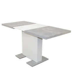 Wohnen Essgruppe mit mit Betonoptik Tisch - Zyana (fünfteilig)