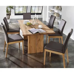 Wohnen Essgruppe Sympatia aus Wildeiche Massivholz (siebenteilig)