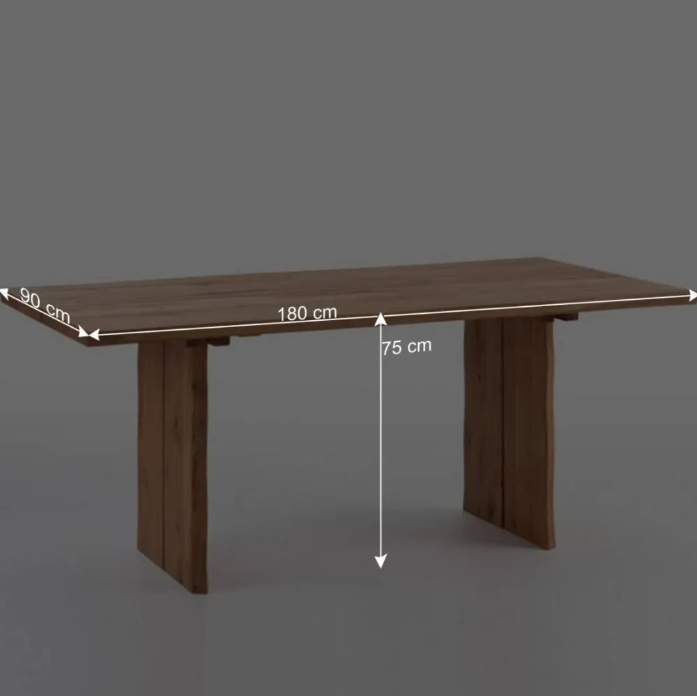 Wohnen Essgruppe Sympatia aus Wildeiche Massivholz (siebenteilig)