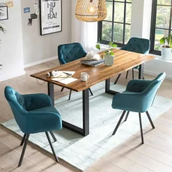 Wohnen Essplatz Tischgruppe modern - Belandro (fünfteilig)