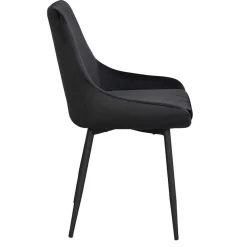 Wohnen Essplatzgruppe mit Samtstühlen - Pulva (siebenteilig)