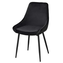 Wohnen Essplatzgruppe mit Samtstühlen - Pulva (siebenteilig)