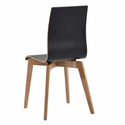 Wohnen Essstuhl in Schwarz & Natur - Vulias (2er Set)