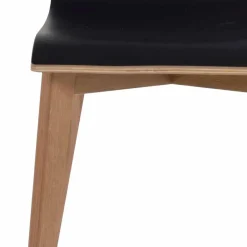 Wohnen Essstuhl in Schwarz & Natur - Vulias (2er Set)