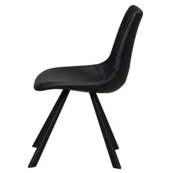 Wohnen Küchen-Essgruppen|Esszimmer Komplett*Esstisch & 6 schwarze Stühle - Flints (siebenteilig)