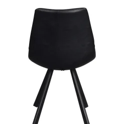 Wohnen Küchen-Essgruppen|Esszimmer Komplett*Esstisch & 6 schwarze Stühle - Flints (siebenteilig)